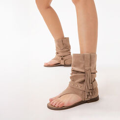 Sandalias planas taupe elegantes, Primadonna, 274922901MFTAUP035, 002a